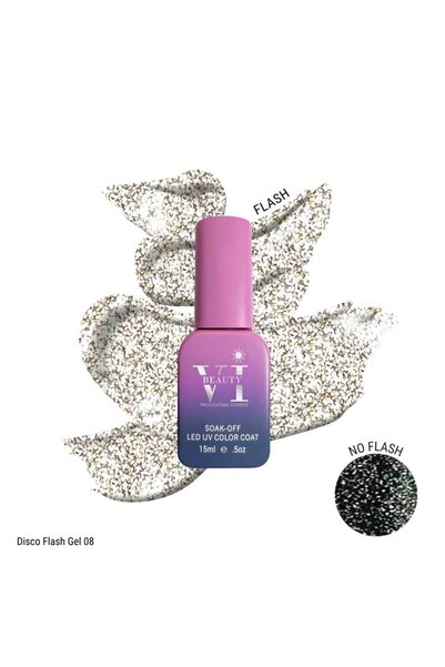 Beauty VI Cosmetics Ημιμόνιμο Βερνίκι Νυχιών Beauty VI DISCO FLASH GEL 08 15ml