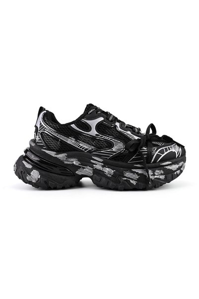 OEM Women’s trainers, with mesh inserts, D1428, Black