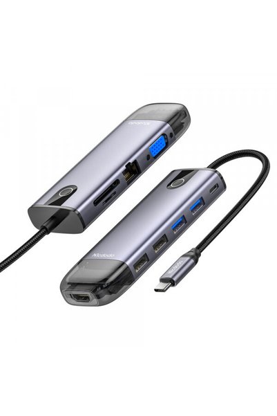 Mcdodo Hub USB-C HU-7420, 10 în 1, HDMI - VGA - RJ45 - SD - microSD - 3 x USB...