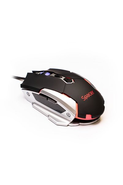 SPACE&R Mouse SPGM-PULSAR-LITE Spacer, gaming, cu fir, USB, optic, 3.200 dpi,...