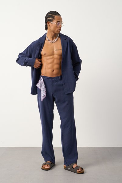 Mesfeno Tencel Kumaş Baggy Pantolon