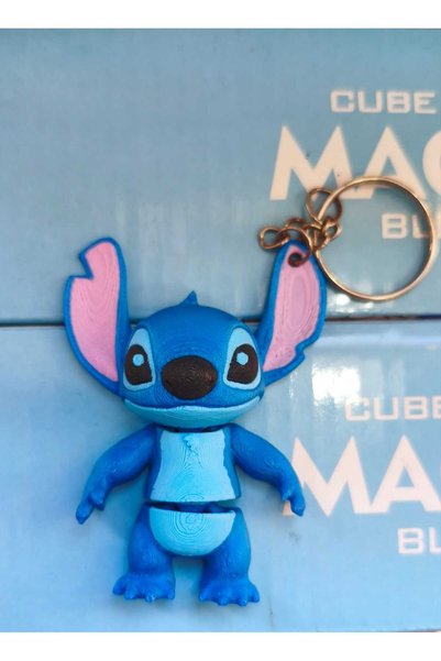 Generic Brand Breloc decorativ din figura imprimată 3D Stitch/Angel, Accesori...