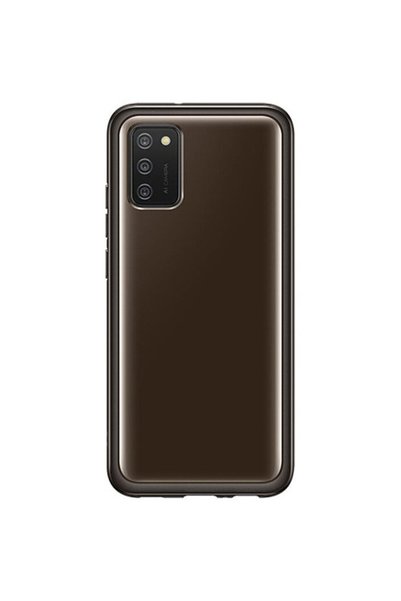 Samsung Husa Galaxy A02S Moale Transparentă Neagră