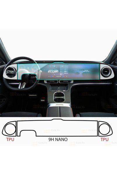 ael-tech Mercedes C Series Ev Compatible Digital Dashboard and Navigation 9H ...