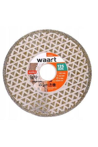 jufisto Disc abraziv diamantat de 125mm x 22.2 pentru șanfrenare W23H112