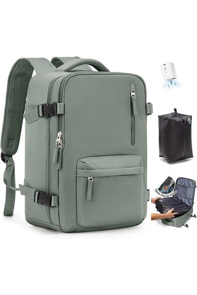 SZLX Vacuum Backpack with Pump Carry On Luggage Airline Approved Women Men