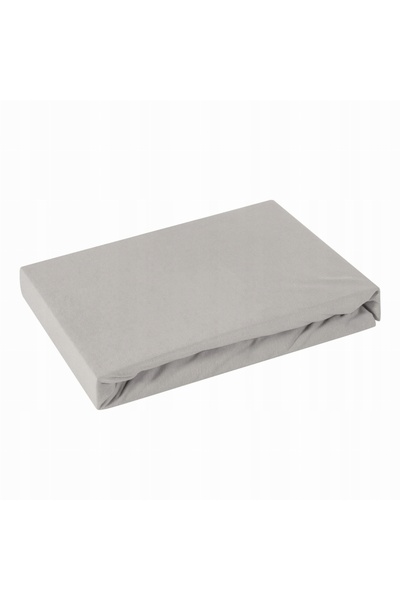 Eurofirany Cearșaf cu elastic din jerseu D91 140 X 200 X 25 CM Gri deschis