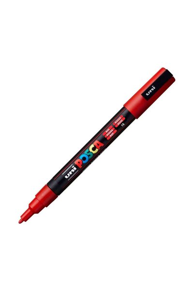 Uni Posca Πόσκα Φάιν PC-3M Κόκκινο 1.3mm Μαρκαδόρος Uni-Ball