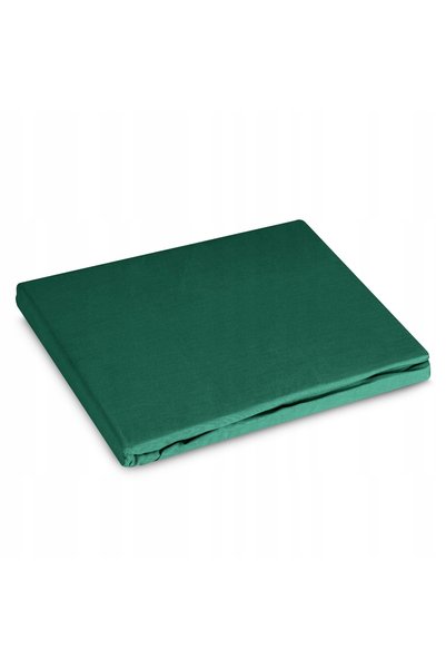 Eurofirany Cearșaf de pat elastic de bază 140 x 200 x 30 cm verde sticlă