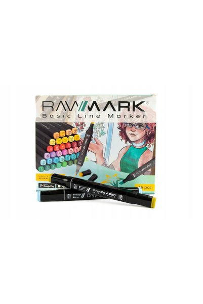 RAWMARK 76. Markere Promarker cu vârf dublu, 36 bucăți.