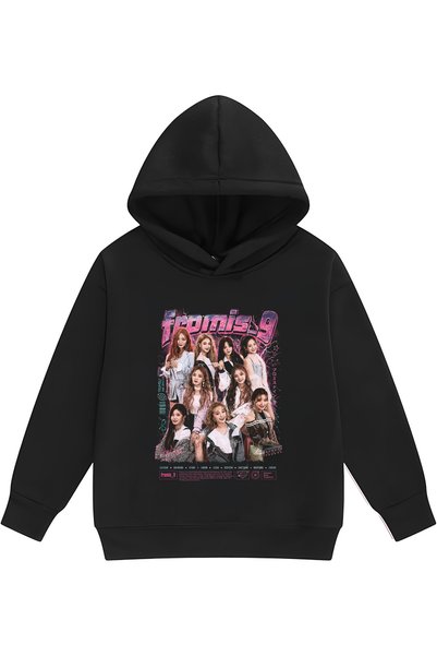 PANDORICA سترة منفوخة بدون جيوب للأطفال مطبوعة من Fromis KPOP