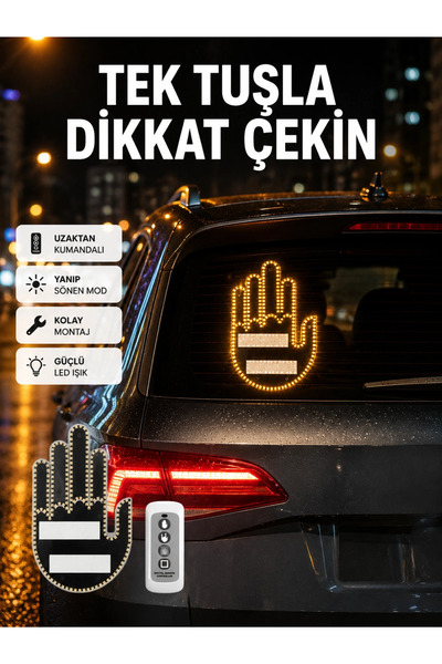 PlentifulSuya Dayanıklı LED El Park Uyarı Cihazı Uzaktan Kumandalı 2025