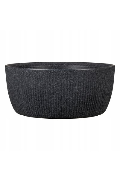 Scheurich Ghiveci plastic gri 38,6 cm x 38,6 x 17,1 cm
