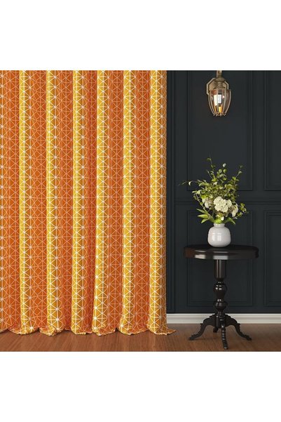Fashion Story Home Story@Home Curtains 5 Feet Long, 100% Cotton Grommet Semi ...