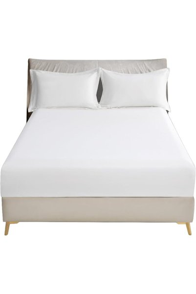D DONETELLA FEEL THE LUXURY DONETELLA Bedding Fitted Sheet - Fits 150x200 Cm ...