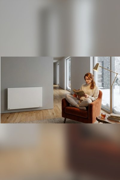 KUAS Hybridboard 600 Metal (Dark infrared + Konveksiyonel) Elektrikli Panel Isıtıcı Manuel Termostatlı (600X600X40)