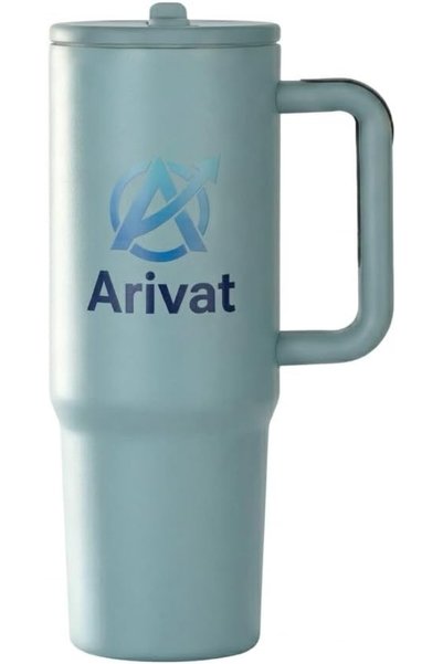 GENERAL Arivat : تمبلر، مطارة، زمزمية، 40 اونصة، 1200 مل ، كوب حراري ستانلس س...