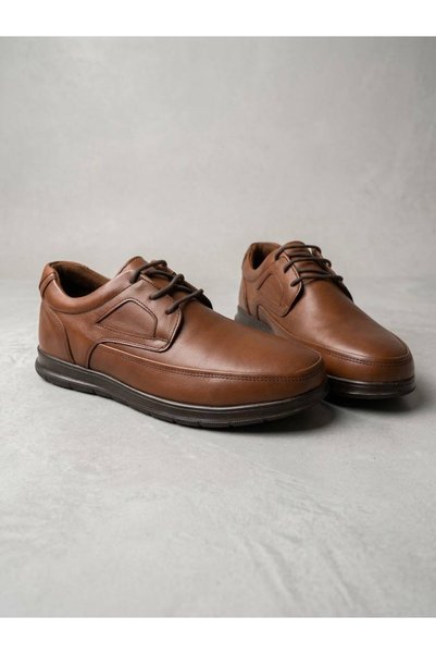 HON'S Genuine Leather Orthopedic Sole Lace-Up Casual Men's Shoes H1975