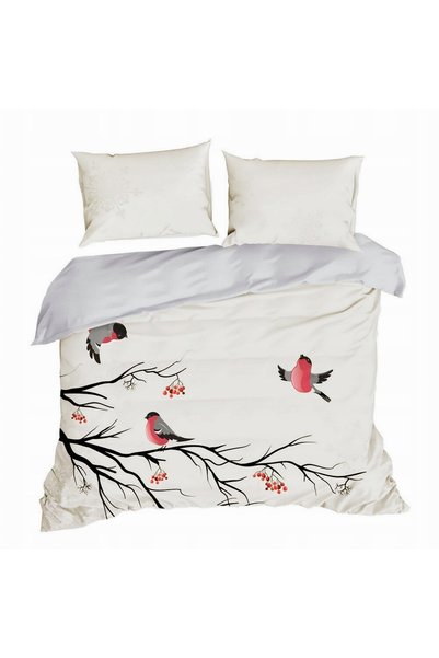 Eurofirany Set de lenjerie de pat BERRY LUMINOUS 160 X 200 CM ALB