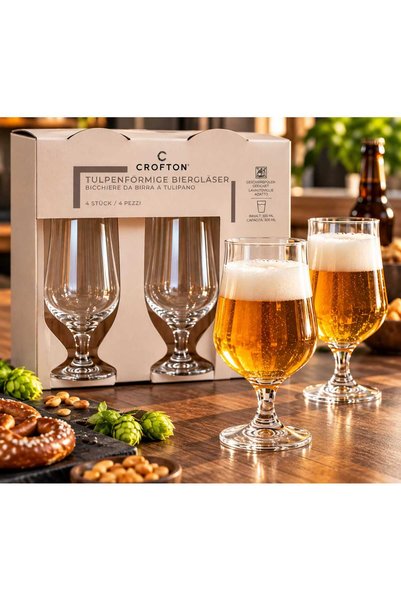 CROFTON Set 4 Pahare de Bere – 300 ml