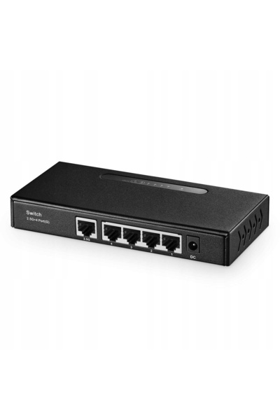 NO BRAND Switch Multi-Gigabit Binardat cu 5 porturi: 1 x 25 Gigabit și 4 x 1 ...