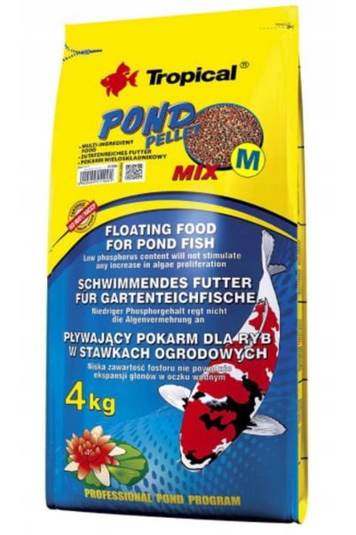 Tropical POND PELLET MIX M hrană plutitoare 4kg