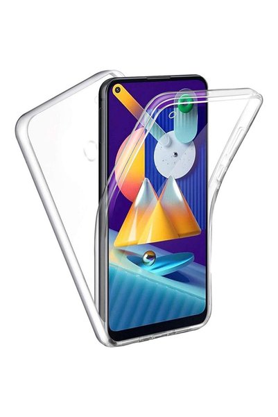 FONIX Husă 360 compatibilă cu Samsung Galaxy A11/ M11, Față și spate transpar...