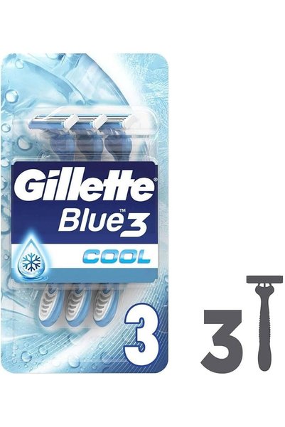 Gillette شفرات حلاقة رجالية أحادية الاستخدام من بلو3 كول، عبوة من 6 قطع