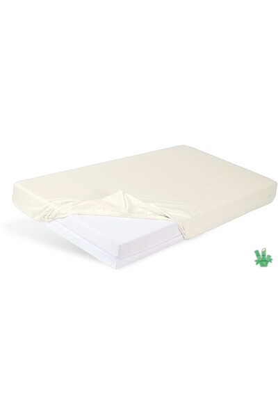 Matex Cearceaf de pat, Matex, Bumbac, 160x200 cm, Crem