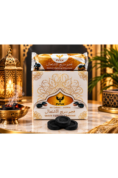 DULAL PERFUME SHOP L.L.C FINIX CHARCOAL 40MM FAST IGNITION