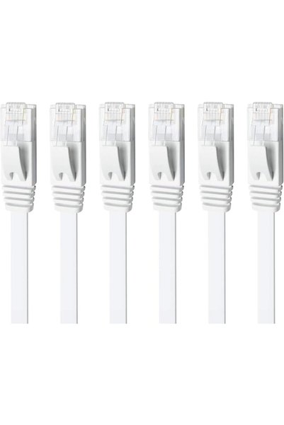 EXCEFORE كابل إيثرنت CAT 6، عبوة من 6 كابلات بطول 3 أقدام، كابلات توصيل شبكة ...