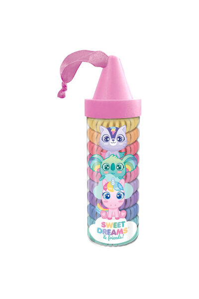 KIDS LICENSING Σετ παιδικών λαστιχάκια μαλλιών σε διαφανή θήκη Sweet Dreams K...