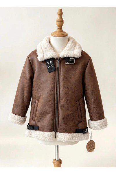 Little Mom's Store Kız Çocuk İçi Kürklü Ceket
