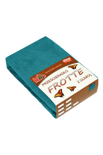 Karo Cearsaf frotte cu elastic 140x200 mare turcoaz 200g/m2