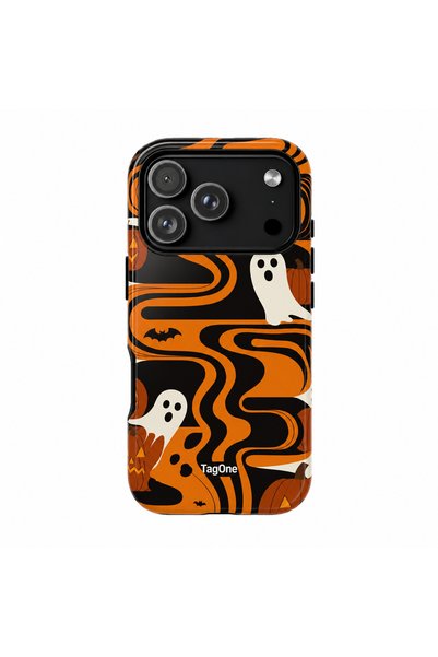 TagOne iPhone 17 Pro Max Двойна броня Magsafe Зловещ ретро Хелоуин калъф за т...