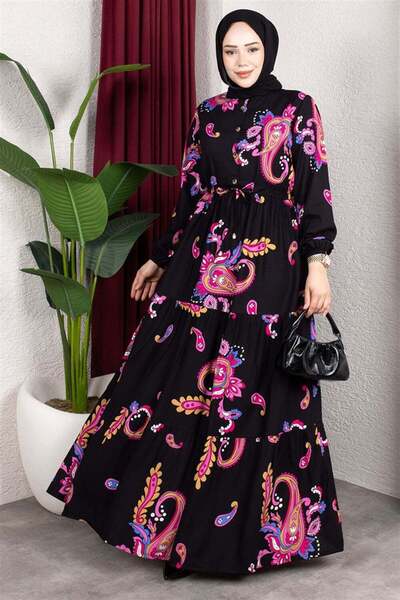 METKAR Beli Tunnel Elegant Dress Fuchsia
