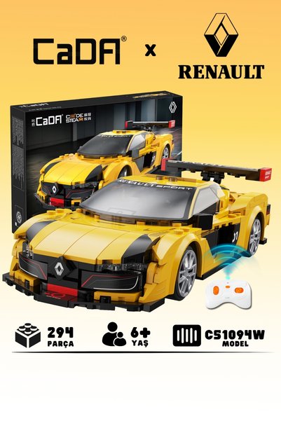 cada Renault Sport RS01 Lisanslı Yarış Arabası 294 Parça Bloklu 1:20 Ölçek 2....