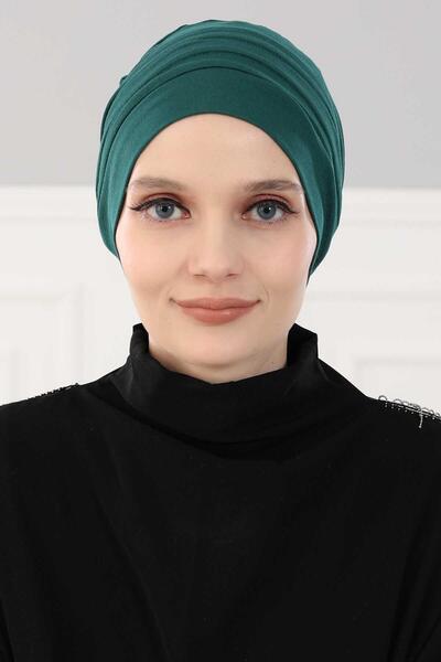 METKAR Bere Model Tesettür Bone,B-34 Dark Green