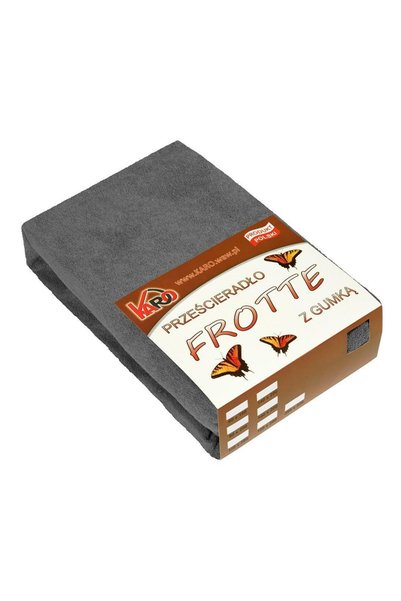 Karo Cearceaf de pat Karo, frotte cu elastic, 160x220cm, gri antracit, set