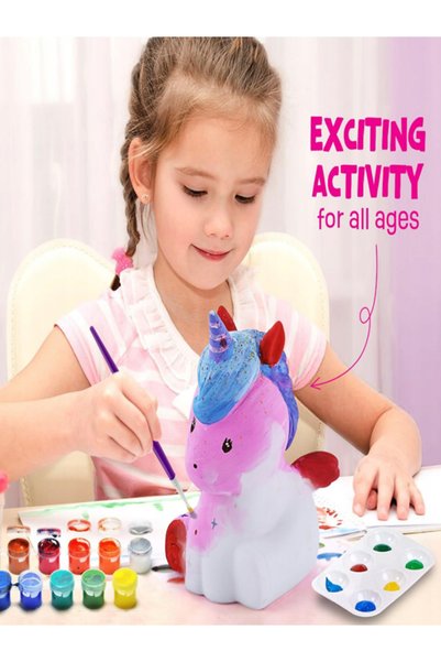 Siotay Set creativ Unicorn pentru pictură, lampă 3D DIY pentru copii, cadou