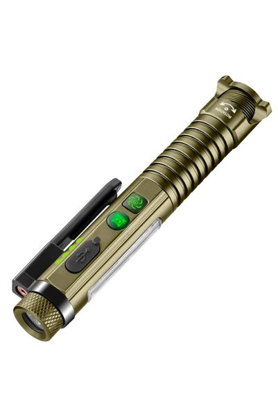 MİKİ Lanterna multifuncțională YM M46 LED XPG + 11 LED SMD Laser Roșu Magnet