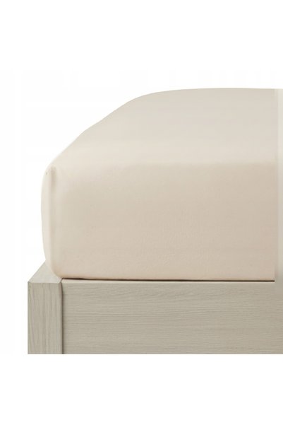 Nitki Cearsaf cu fermoar din flanel 180x200 bej deschis, o singura culoare, p...