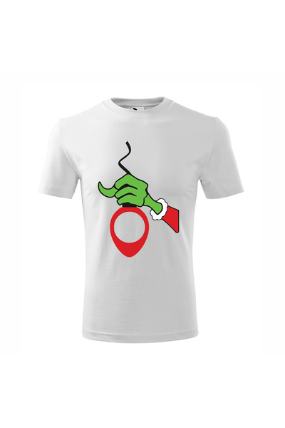 Malfini Tricou personalizat, Grinch # 16, Bumbac 100%, Alb, Barbat, Marime 4XL