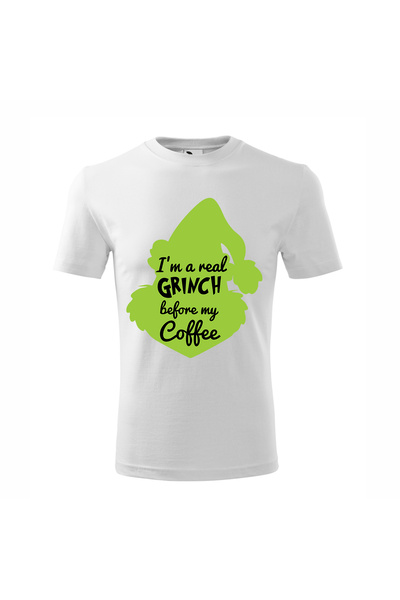 Malfini Tricou personalizat, Grinch # 45, Bumbac 100%, Alb, Barbat, Marime S