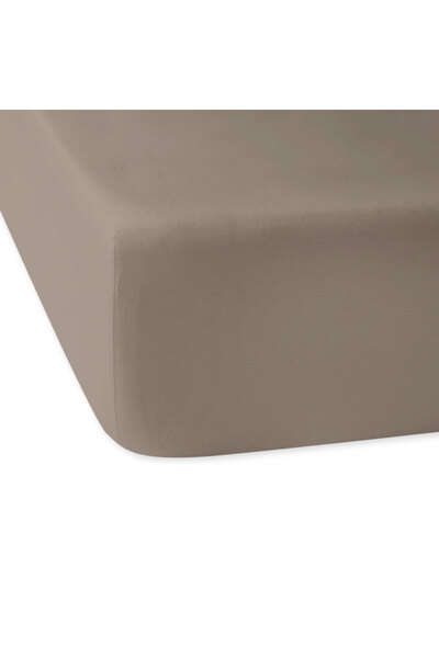 Darymex Cearceaf de pat Darymex, cu elastic, Bumbac satinat, 200x220 cm, Maro