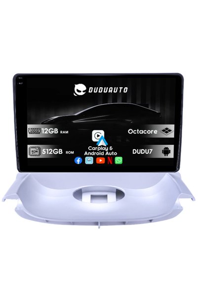 DUDU Navigatie dedicata Peugeot 206 1998-2009, DUDU3, 4GB RAM 64GB ROM, Octac...