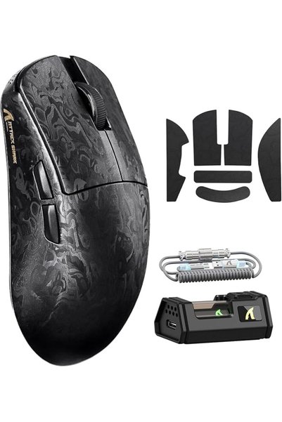 SiLabor X Attack Shark فأرة ألعاب لاسلكية ATTACK SHARK R11Ultra 8K من ألياف ا...