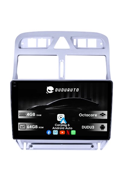 DUDU Ειδικό σύστημα πλοήγησης Peugeot Peugeot 307 2000-2013, DUDU3, 4GB RAM 6...
