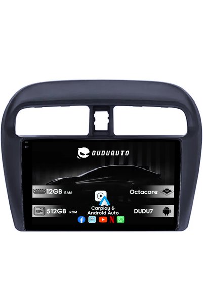 DUDU Συσκευή πλοήγησης για Mitsubishi Mirage Attrage 2012-2018, DUDU3, 4GB RA...