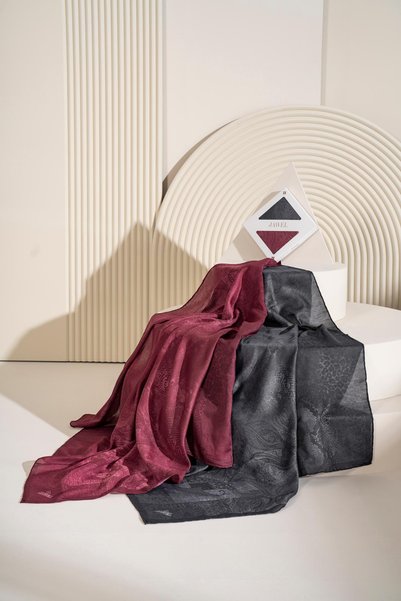 JAWEL Akleia 2-Pack Soft Scarf Pack Black-Claret Red